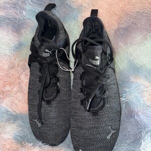 Puma Black and Gray Athletic Shoes